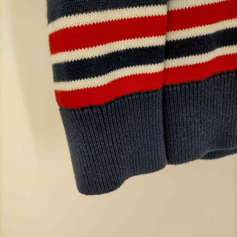 トミーヒルフィガー TOMMY HILFIGER ヘンリーネックニット エルボーパッチ メンズ JPN:L