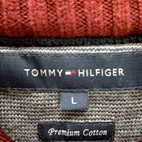 トミーヒルフィガー TOMMY HILFIGER L/S ロゴ刺繍ドライバーズニット メンズ JPN:L