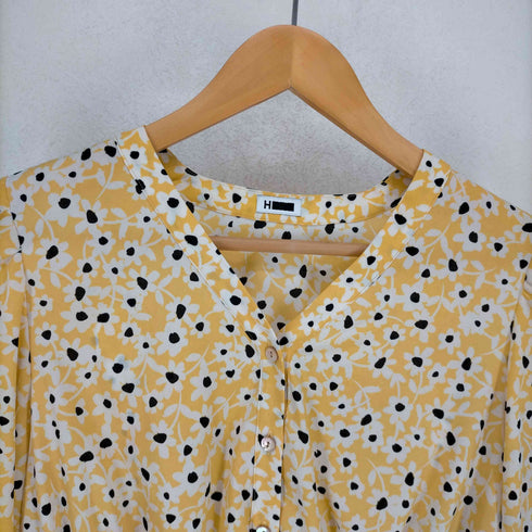 エイチビューティーアンドユースユナイテッドアローズ H BEAUTY & YOUTH UNITED ARROWS 23AW FLOWER PRINT SHRRING BLOUSE レディース FREE