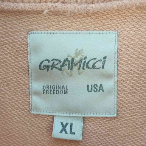 グラミチ GRAMICCI ポケットロゴ刺繍 プルオーバーパーカー メンズ import:XL