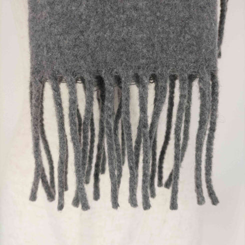 ポロラルフローレン POLO RALPH LAUREN イタリア製 ポニー刺繍 ウールナイロン フリンジマフラー メンズ ONE SIZE