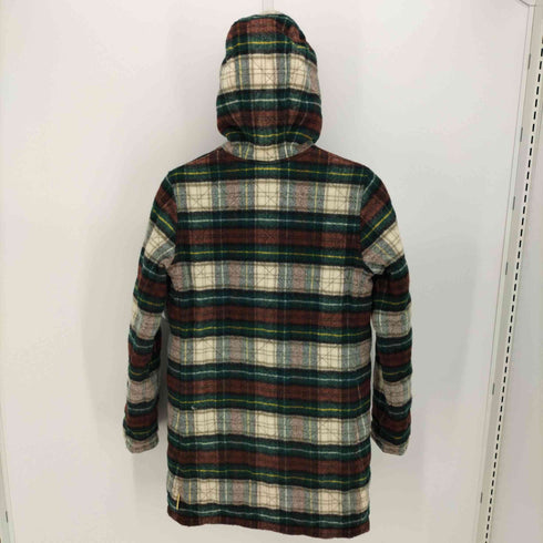 トラディショナルウェザーウェア Traditional Weatherwear チェック ウール リバーシブル キルティング フーデッド コート レディース