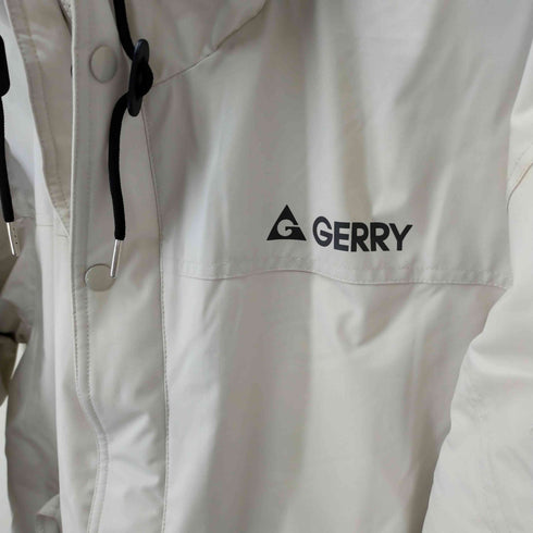 ジェリー GERRY 別注 ラバー/刺繍ロゴ オーバーサイズ フードパディングジャケット メンズ L