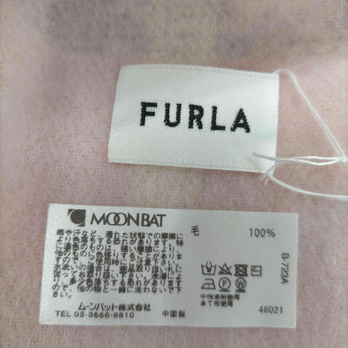 フルラ FURLA 大判 ウールチェックマフラー レディース