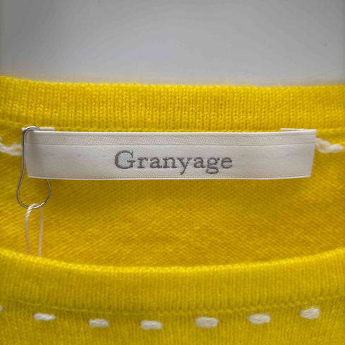 Granyage カシミヤ100 ステッチデザインニット レディース JPN:38