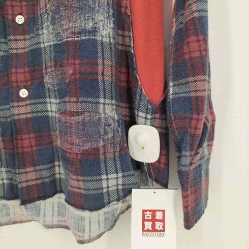 アンダーカバーイズム UNDERCOVERISM but beautiful期 タータンチェック 再構築ダメージネルシャツ メンズ JPN:2