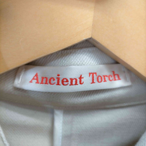 Ancient Torch コットンステンカラーコート フリル付き レディース