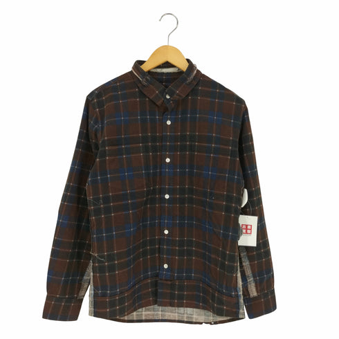 アンダーカバーイズム UNDERCOVERISM SCAB期 クラッシュ加工 ネルチェックシャツ メンズ JPN:M