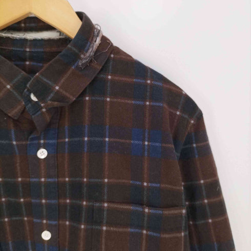 アンダーカバーイズム UNDERCOVERISM SCAB期 クラッシュ加工 ネルチェックシャツ メンズ JPN:M