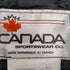 カナダ スポーツウェアー CANADA SPORTSWEAR CO. スタンドカラー 袖レザー メルトン スタジャン メンズ import:L
