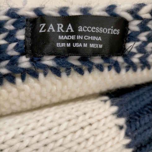 ザラ ZARA ワッペン マフラー メンズ