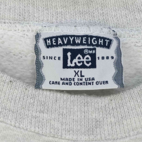 リー Lee USA製 HEAVYWEIGHT コットンポリ クルーネックスウェット メンズ import:XL