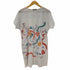 ZZWEAR USA製 メッシュ切替 総柄Tシャツ レディース ONE SIZE