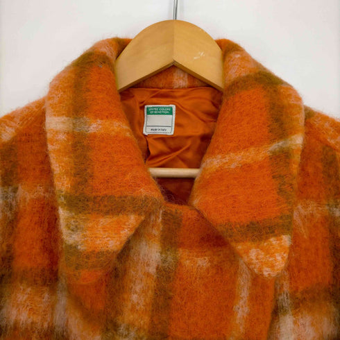 ユナイテッドカラーズオブベネトン UNITED COLORS OF BENETTON イタリア製 シャギーダブルコート レディース import:S