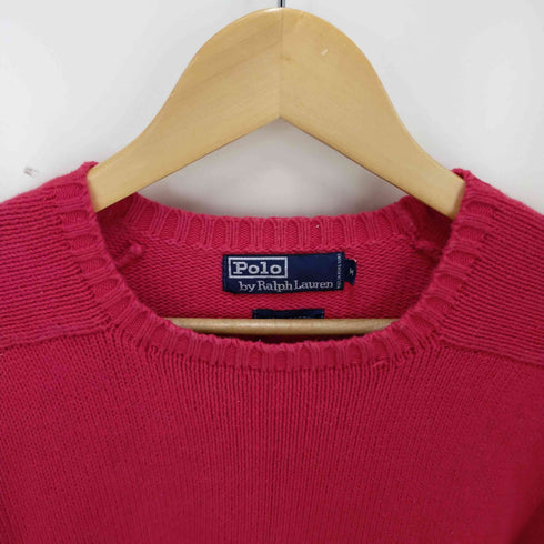 ポロバイラルフローレン Polo by RALPH LAUREN ポニー 刺繍 クルーネックニット メンズ M