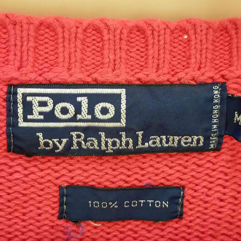 ポロバイラルフローレン Polo by RALPH LAUREN ポニー 刺繍 クルーネックニット メンズ M