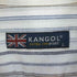 カンゴール KANGOL コットンリネン ストライプボタンダウンシャツ メンズ import:L