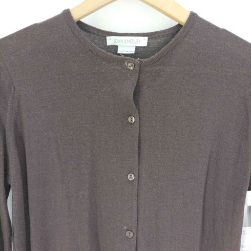 ジョンスメドレー JOHN SMEDLEY イングランド製 ウール ハイゲージカーディガン レディース import:M