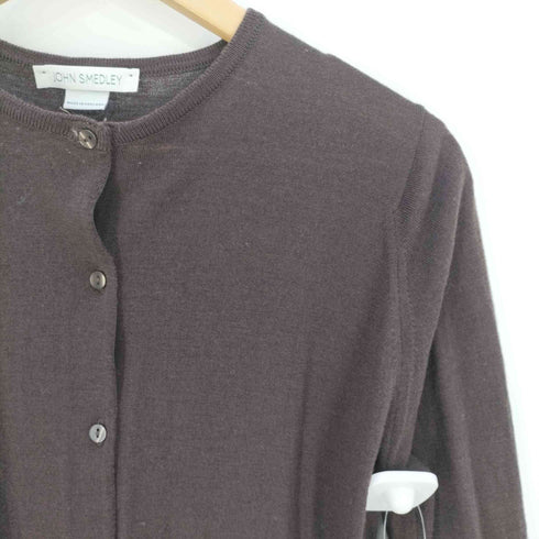 ジョンスメドレー JOHN SMEDLEY イングランド製 ウール ハイゲージカーディガン レディース import:M