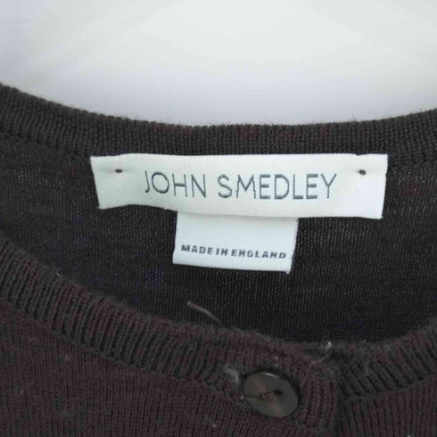 ジョンスメドレー JOHN SMEDLEY イングランド製 ウール ハイゲージカーディガン レディース import:M