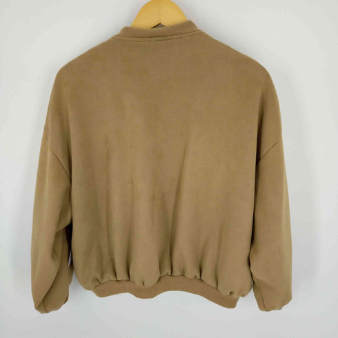 ザラ ZARA プラッシュボンバージャケット フェイクスエード レディース M