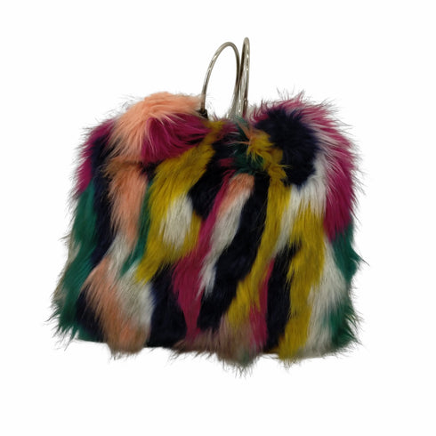 ザラ ZARA マルチカラー シャギーハンドバッグ レディース