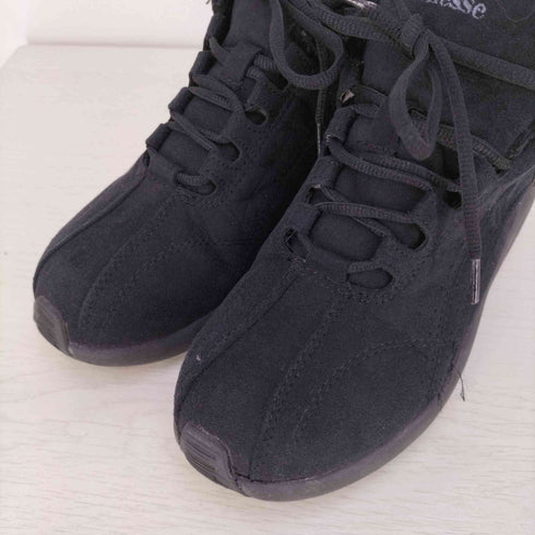 エレッセ ellesse 裏ボア スエード ハイカットスニーカー レディース JPN:23.5