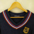 トミーヒルフィガー TOMMY HILFIGER ケーブルニット コットンVネックセーター チルデンニット クリケットセーター メンズ JPN:S