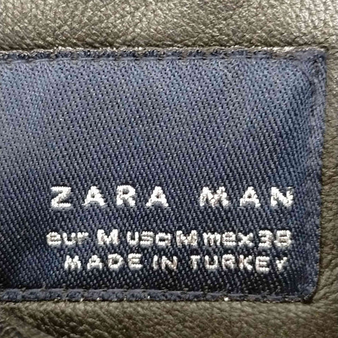ザラマン ZARA MAN フェイクレザージップアップブルゾン メンズ