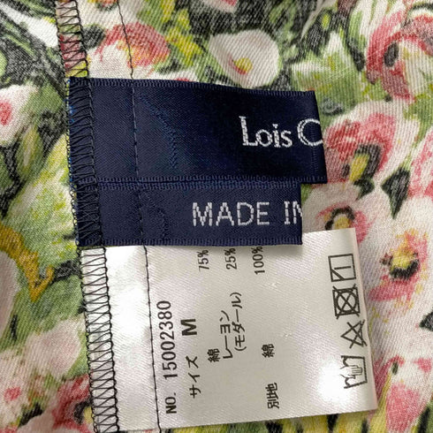 ロイスクレヨン Lois CRAYON クルーネック フラワー トップス レディース M