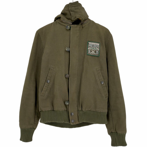 ディーアンドジー D&G ルーマニア製 PATRIOTパッチ フード着脱可 ミリタリーブルゾン メンズ 30/44