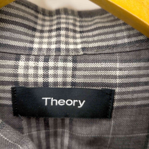 セオリー theory リネンチェックシャツ メンズ import:S