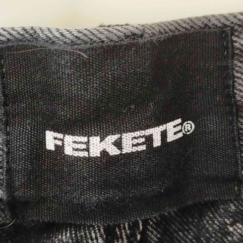 フェケテ FEKETE ブリーチ加工デニムパンツ メンズ M