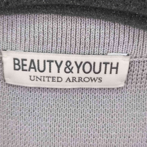 ビューティーアンドユースユナイテッドアローズ BEAUTY & YOUTH UNITED ARROWS GAUZY パール スキッパーショートスリーブニット メンズ JPN:XL