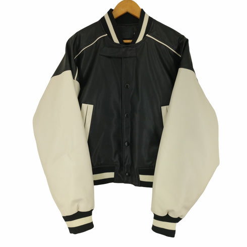 ESCMANSTUDIO フェイクレザースタジャン メンズ