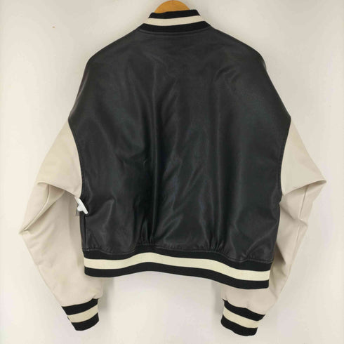 ESCMANSTUDIO フェイクレザースタジャン メンズ