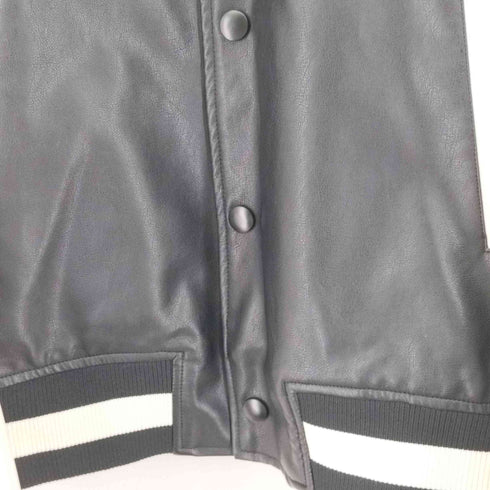 ESCMANSTUDIO フェイクレザースタジャン メンズ