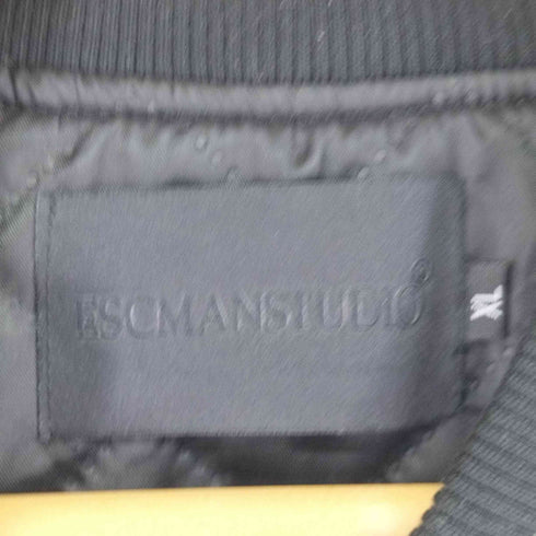 ESCMANSTUDIO フェイクレザースタジャン メンズ