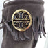 トリーバーチ TORY BURCH WALKER BOOTS SUEDE スエード フリンジモカシンロングブーツ レディース 6M