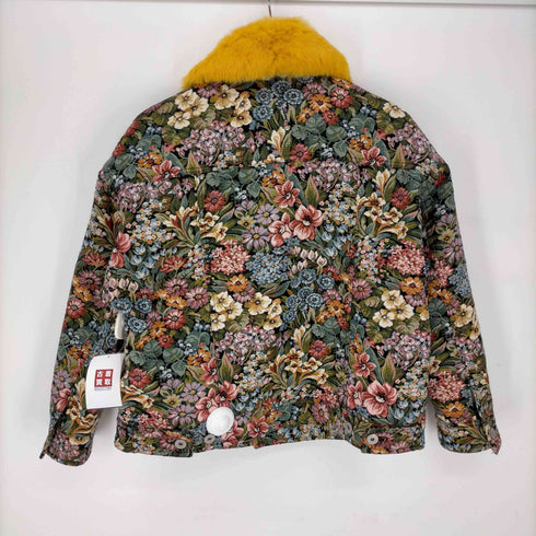 アンドエレシー & ellecy ゴブラン ファー コート レディース M