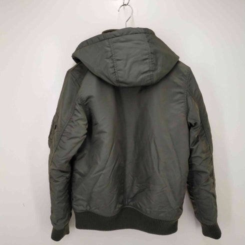 アルファインダストリーズ ALPHA INDUSTRIES MA-1 フライトジャケット 中綿フーデッド ナイロン リブジャケット メンズ L