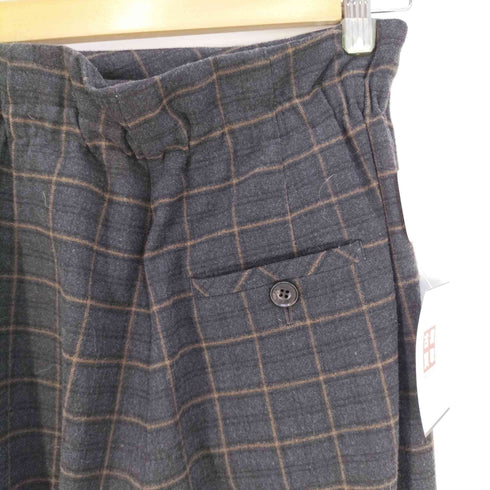 habille チェック ラップワイドパンツ レディース