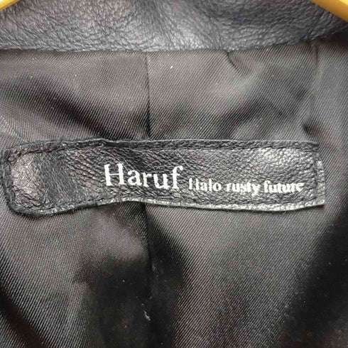 ハルフヘイローラスティーフューチャー haruf halo rusty future ラムレザーダウンジャケット メンズ M