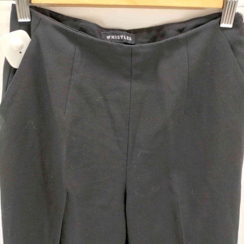 WHISTLES ウール混紡 センタープレスパンツ レディース UK:6