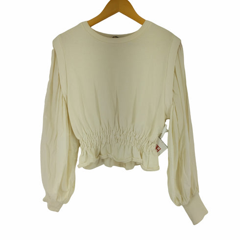 ザラ ZARA コントラストスウェットシャツ レディース import:S