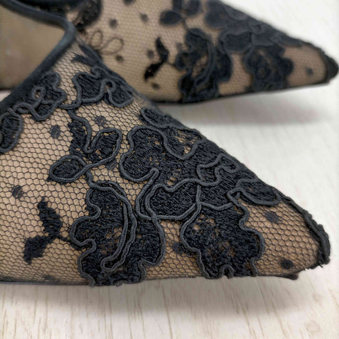 ジミーチュウ JIMMY CHOO シアーメッシュ ハイヒールパンプス レディース 37