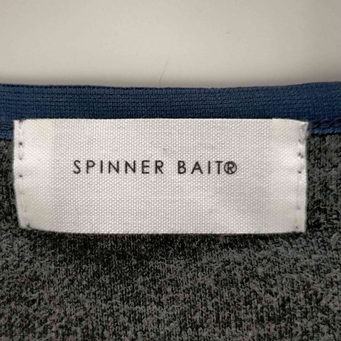 スピナーベイト SPINNER BAIT Brownfloor別注 ハーフジップクルー ラグランL/SL TEE ミリタリーキルト メンズ 44