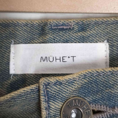MUHET カットオフ加工 ワイドデニムパンツ メンズ JPN:M