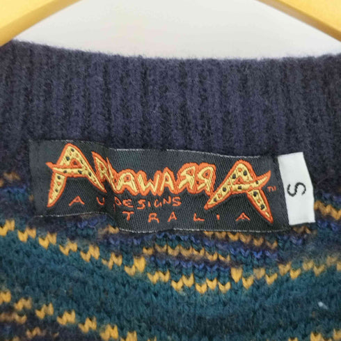 ARRAWARRA 総柄 マルチカラー ウールアクリル 3Dニット メンズ import:S