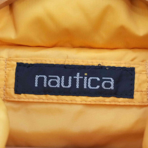 ノーティカ NAUTICA 90s アーム刺繍 マルチカラー リバーシブル ダウンジャケット メンズ import:M